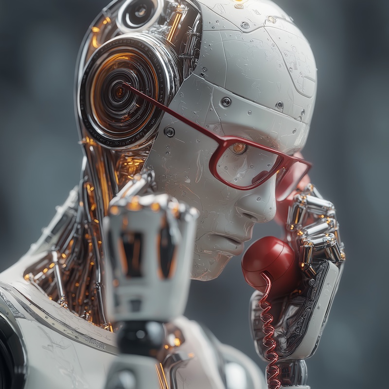 Midjourney 7.0: A hacker AI bot calls on the telephone to scam, HD