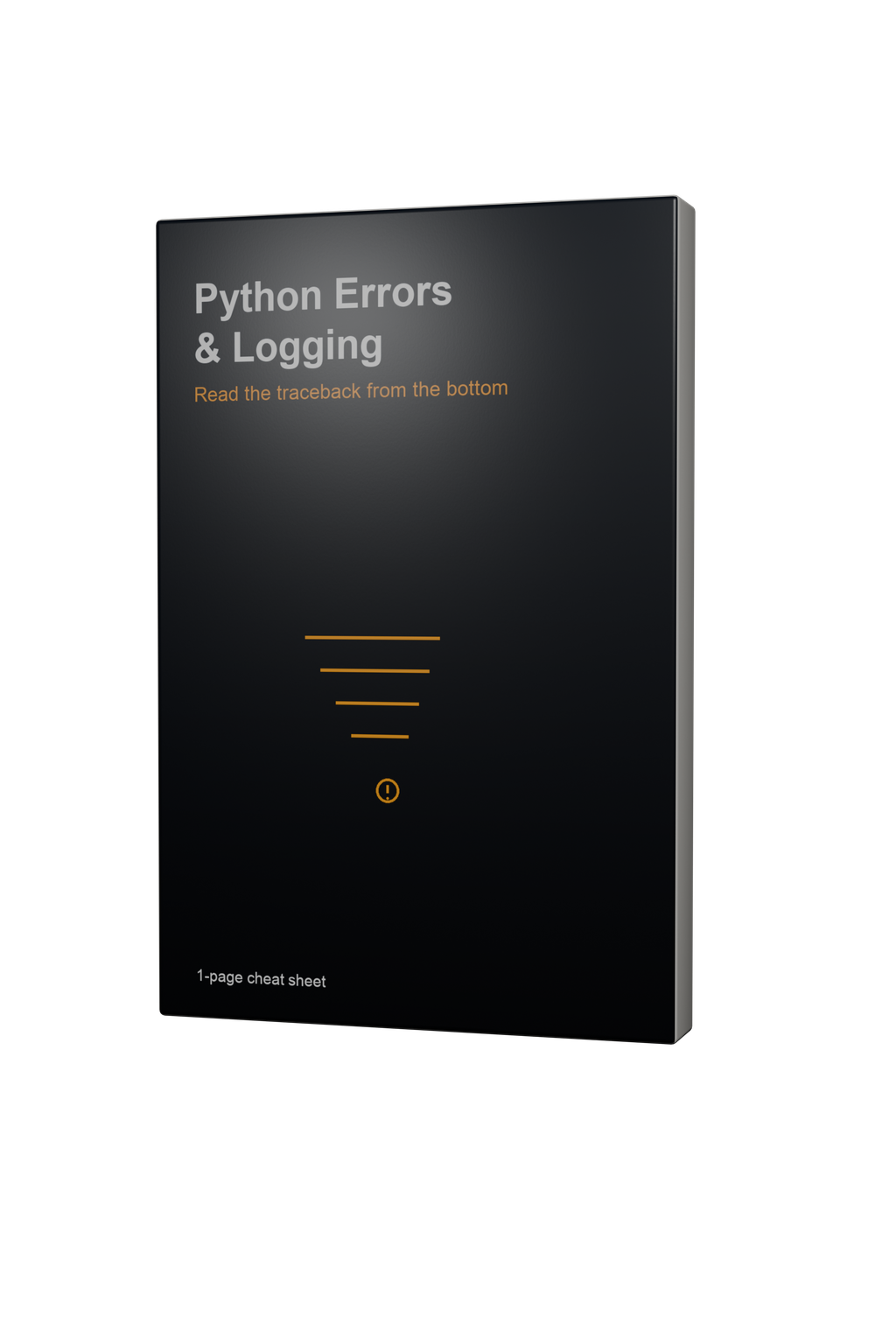 Cover of the Python Errors and Logging cheat sheet