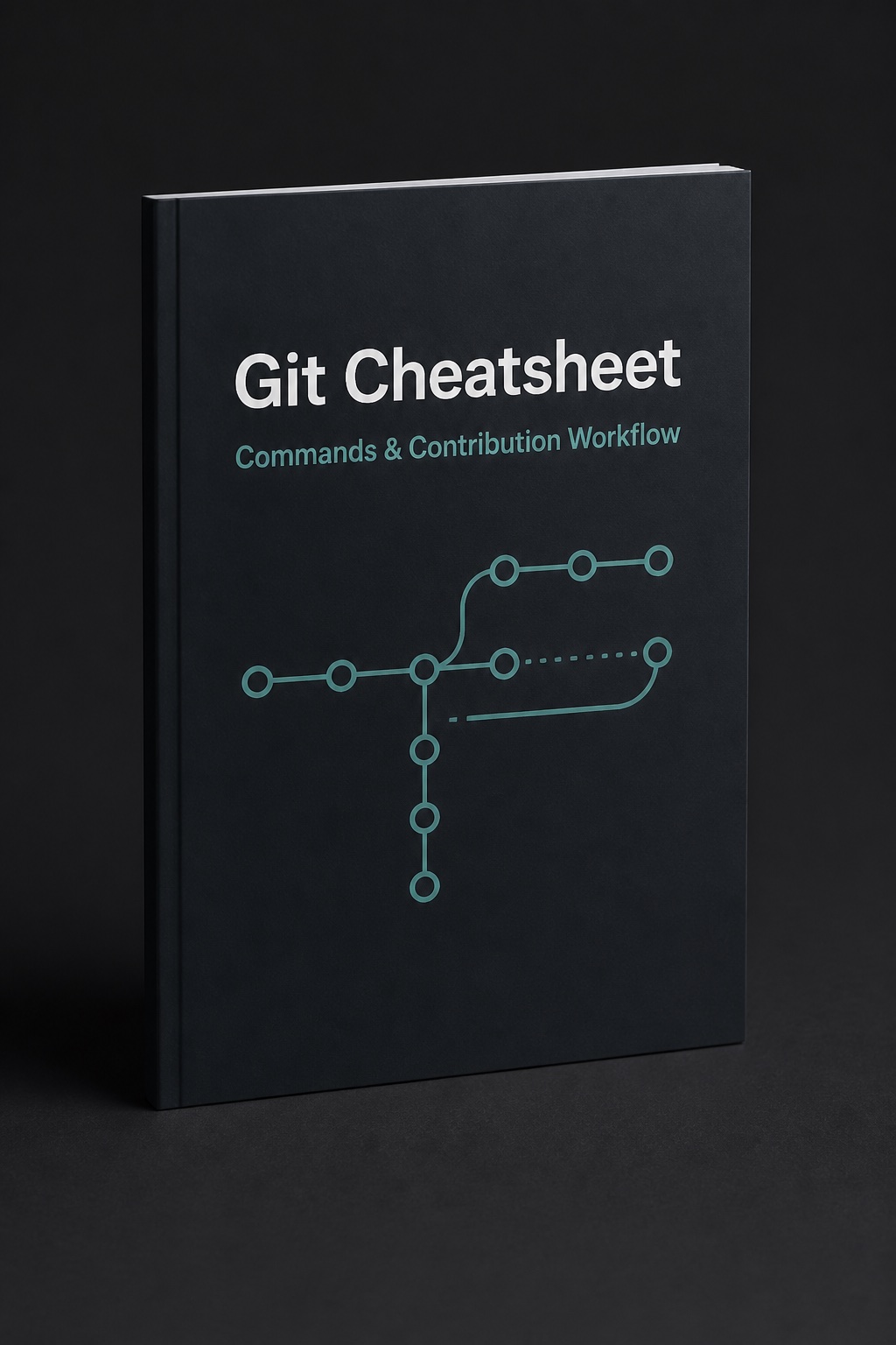Cover of the Git Commands and Contribution Workflow cheatsheet