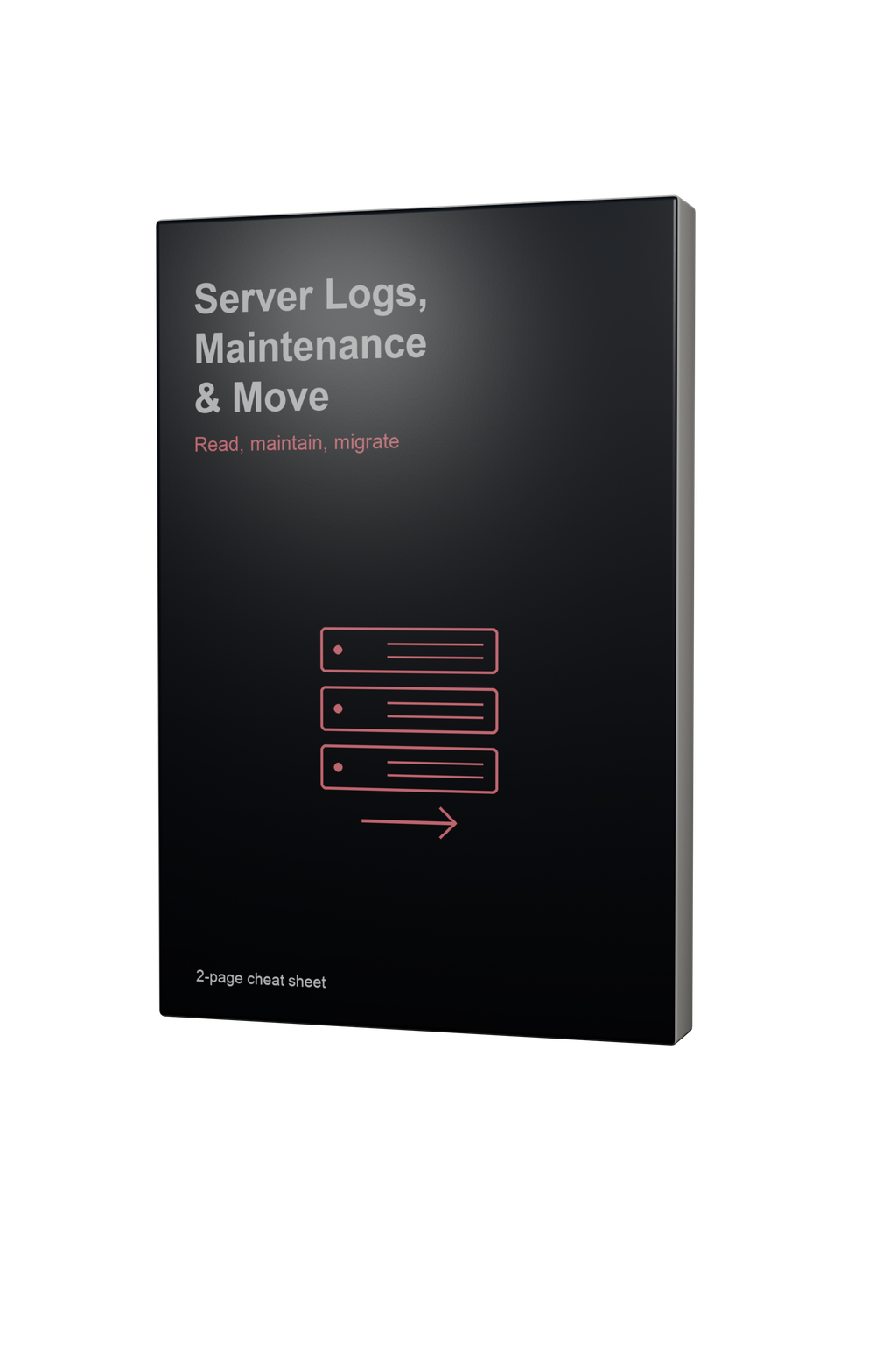Cover of the Server Logs, Maintenance and Move cheat sheet
