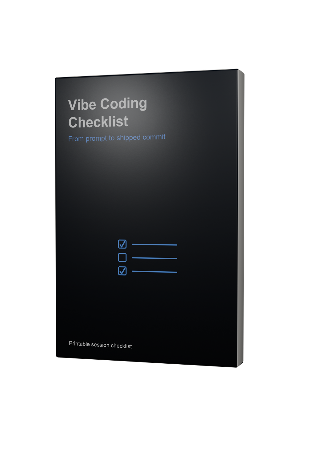 Cover of the Vibe Coding Checklist