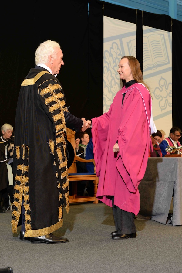 VC. Chancellor greets new PhD graduates