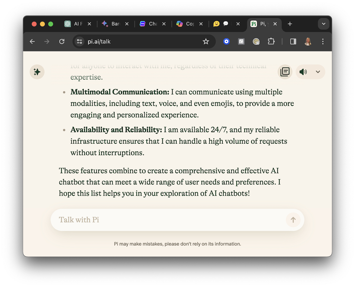 Web Interface of Pi bot